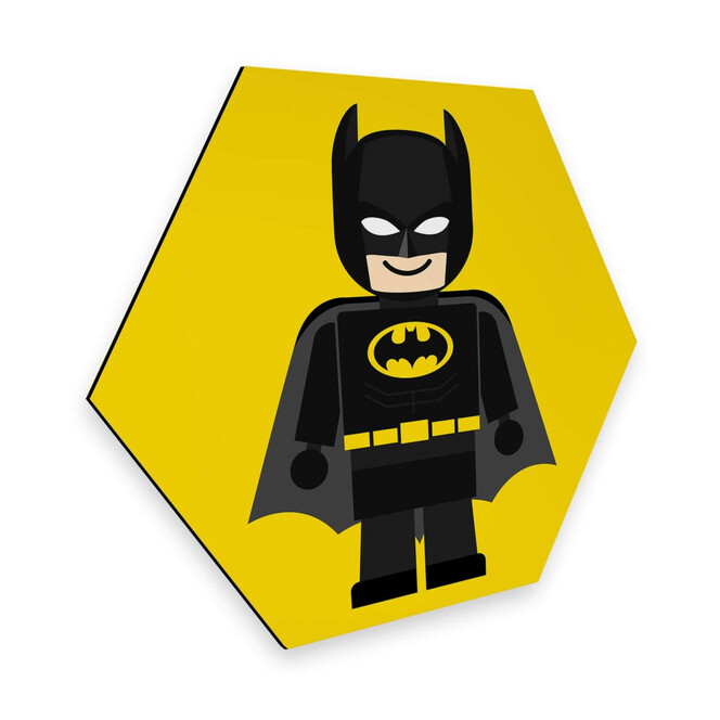 Hexagon - Alu-Dibond Gomes - Batman Spielzeug
