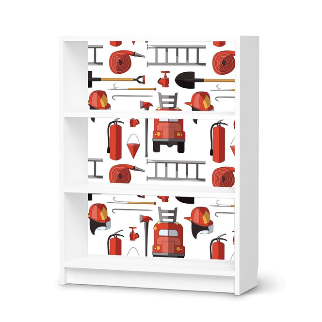 Möbelfolie IKEA Billy Regal 3 Fächer - Firefighter- Bild 1