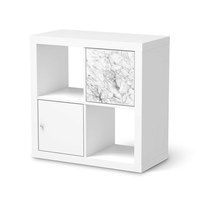 Möbelfolie IKEA Kallax Regal 1 Türe - Marmor weiss- Bild 1