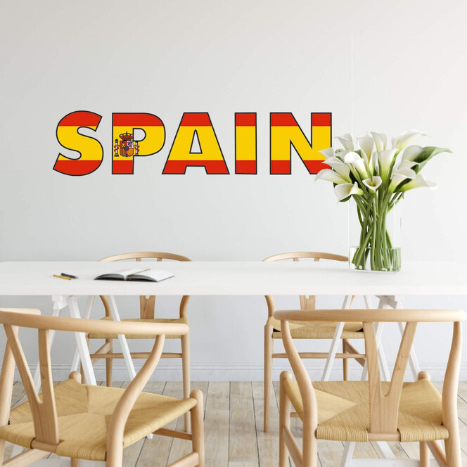Wandsticker Spain Schriftzug