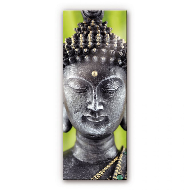 Acrylglasbild Green Buddha - Panorama