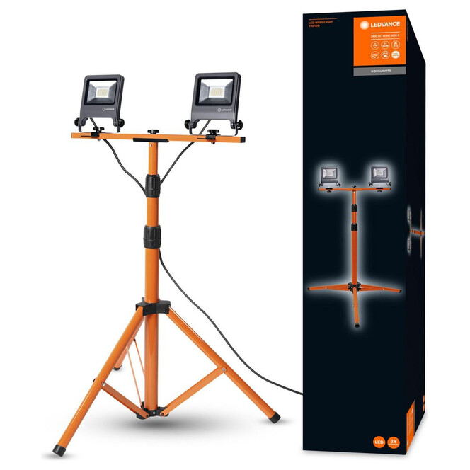 LED Strahler in Orange und Dunkelgrau 40W 3400lm IP65