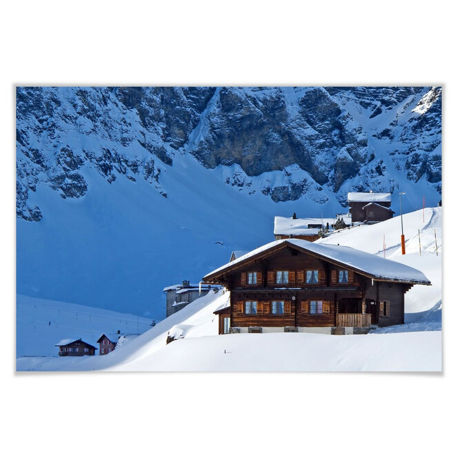 Poster Ferienhütte in den Schweizer Alpen
