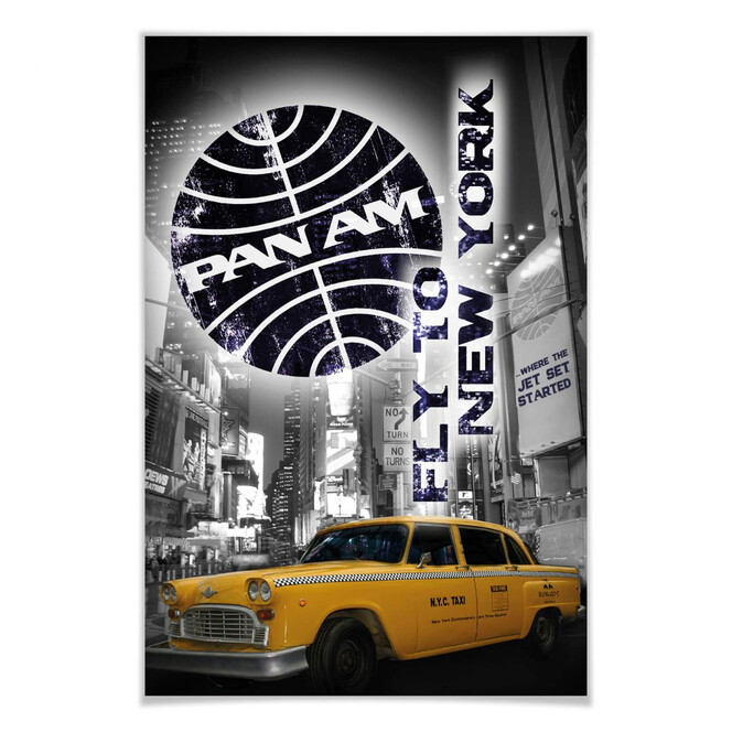 Poster PAN AM - New York Yellow Taxi Cab