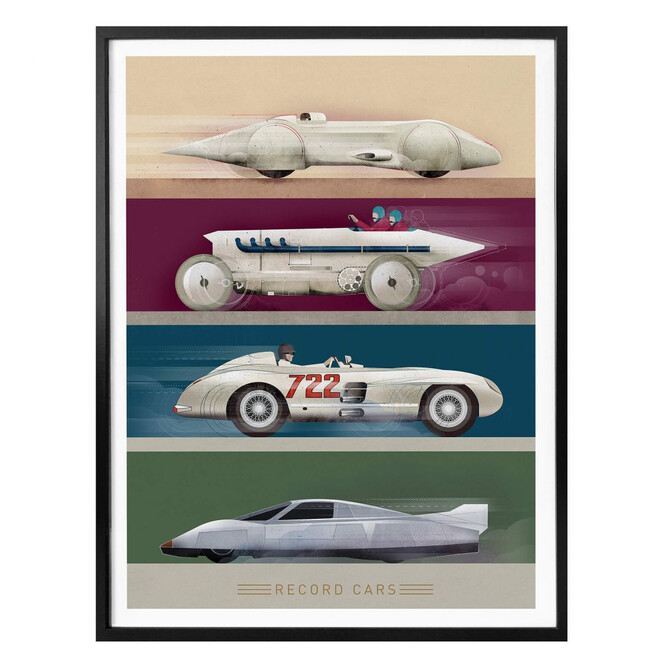 Poster Braun - Record Cars