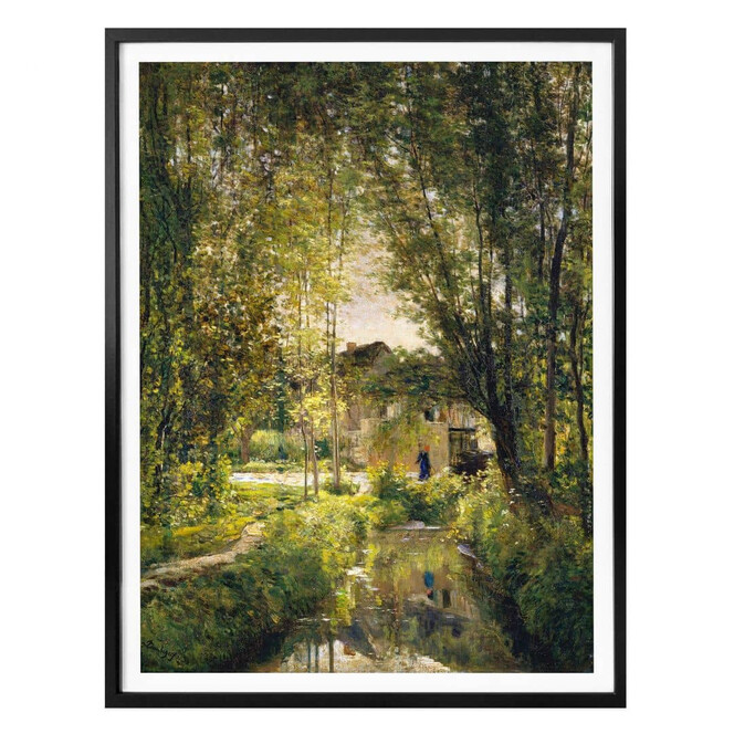 Poster Daubigny - Landschaft mit Sonnenlicht