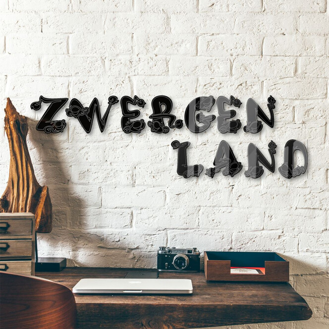 Acrylbuchstaben Zwergenland
