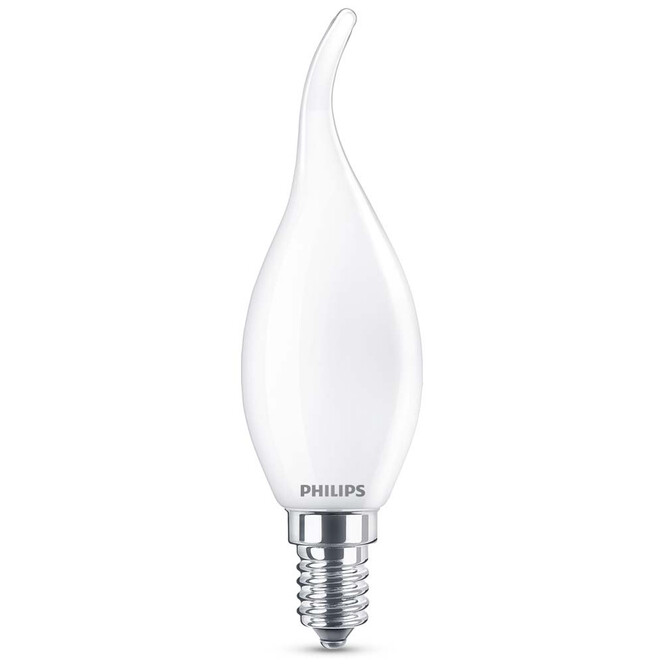 Philips LED Lampe ersetzt 25W, E14 Windstosskerze B35. weiss, warmweiss, 250 Lumen, nicht dimmbar, 1er Pack Energieklasse A&&