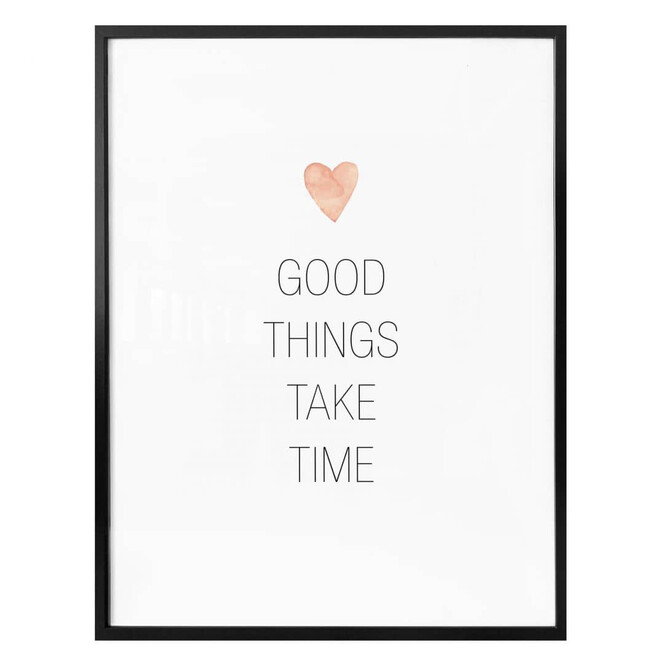 Poster Confetti & Cream - Good things take time