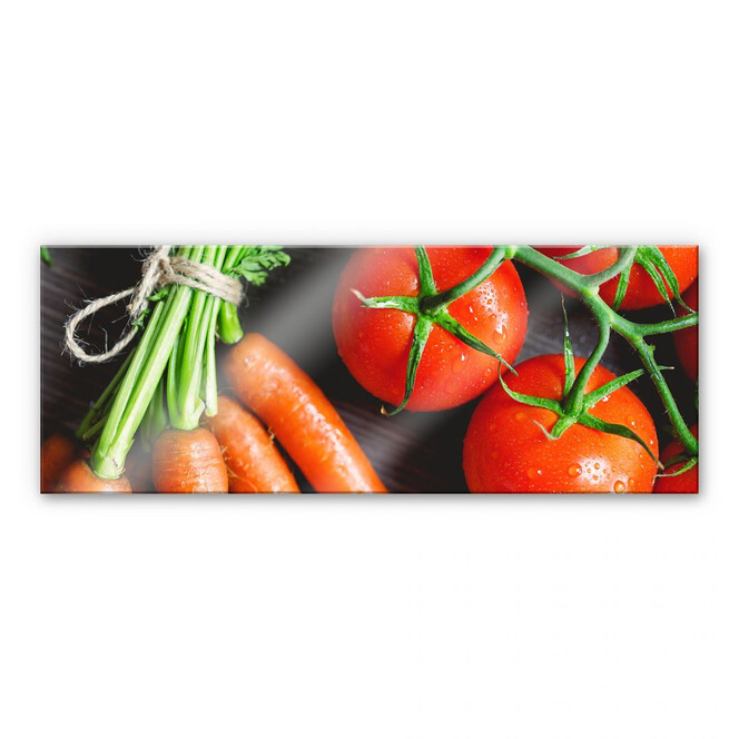 Acrylglasbild Fresh Cooking - Panorama