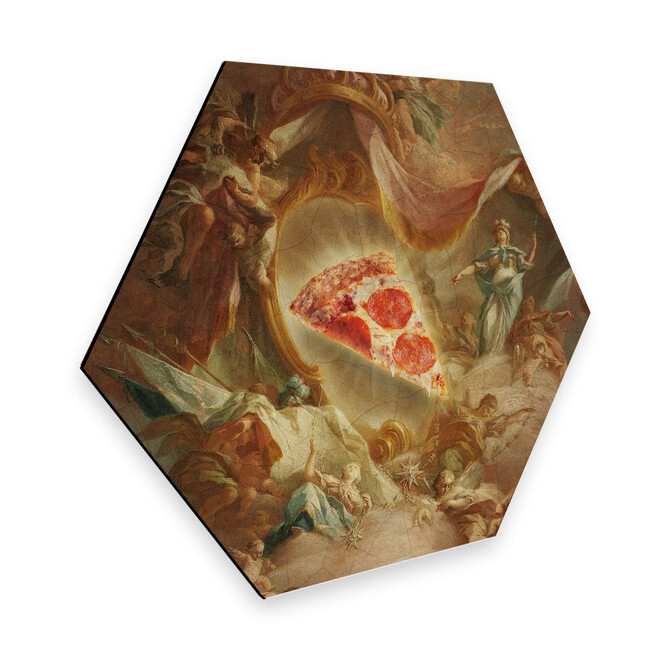 Hexagon - Alu-Dibond Loose - The Holy Pizza
