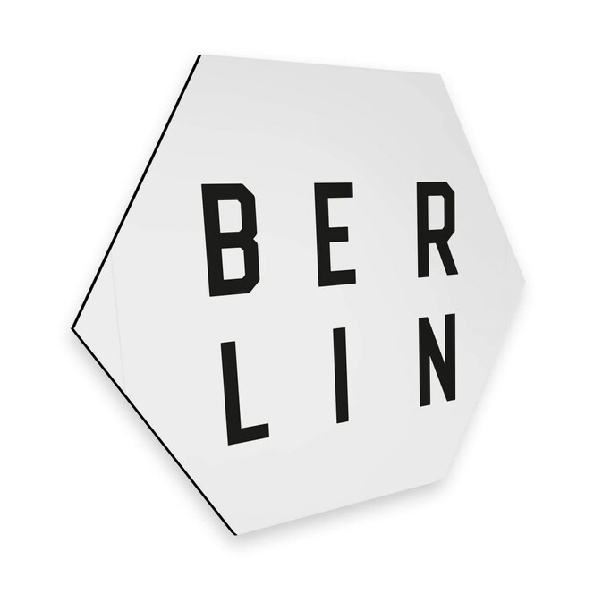 Hexagon - Alu-Dibond - Typografie Berlin