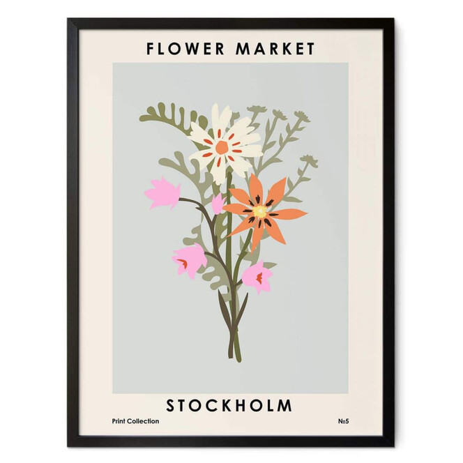 Poster Anastasiya - Flower Market - Stockholm