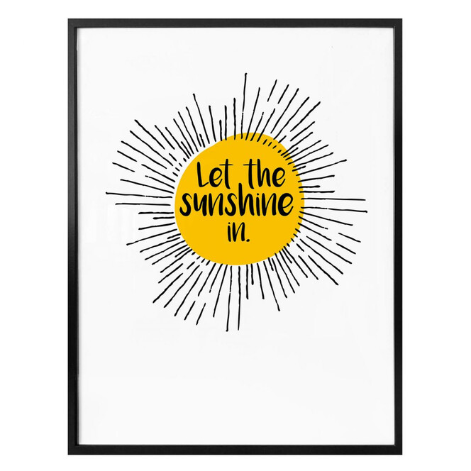 Poster Let the sunshine in