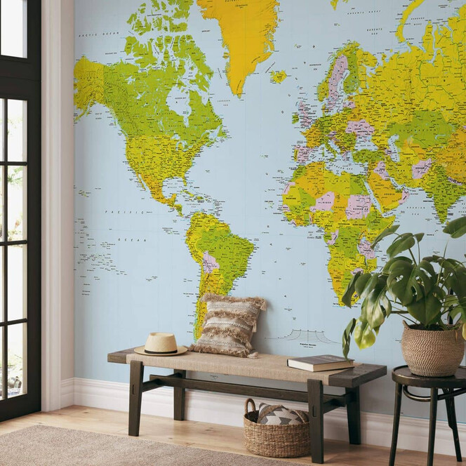 Fototapete Papiertapete Map of the World - Bild 1