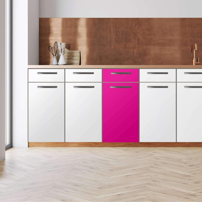 Küchenfolie - Unterschrank 40cm Breite - Pink Dark