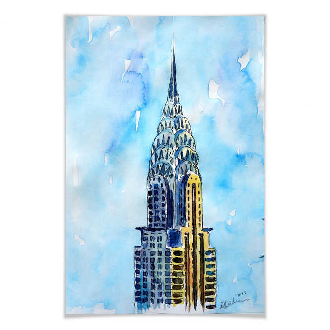 Poster Bleichner - Chrysler Building in NYC