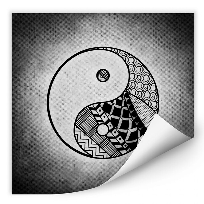 Wallprint Yin und Yang - quadratisch