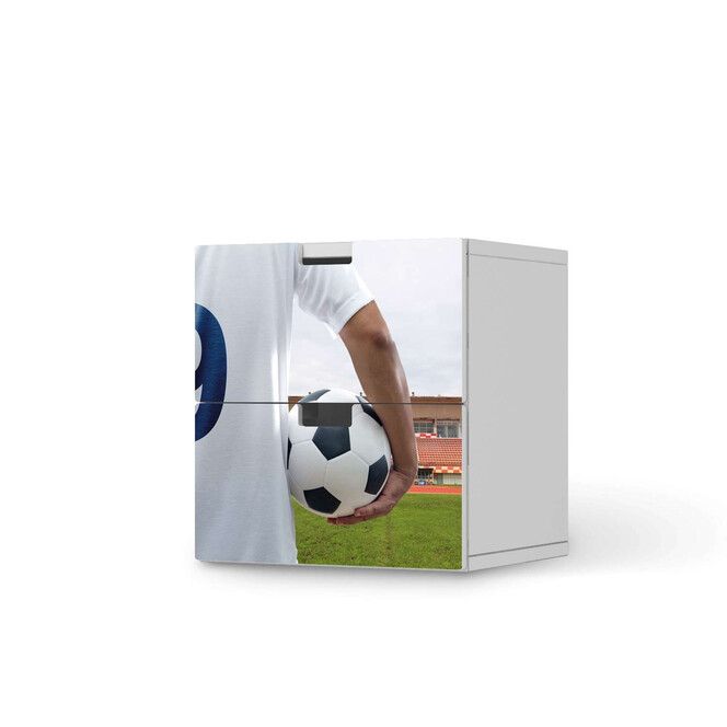 Klebefolie IKEA Stuva / Malad Kommode - 2 Schubladen - Footballmania- Bild 1