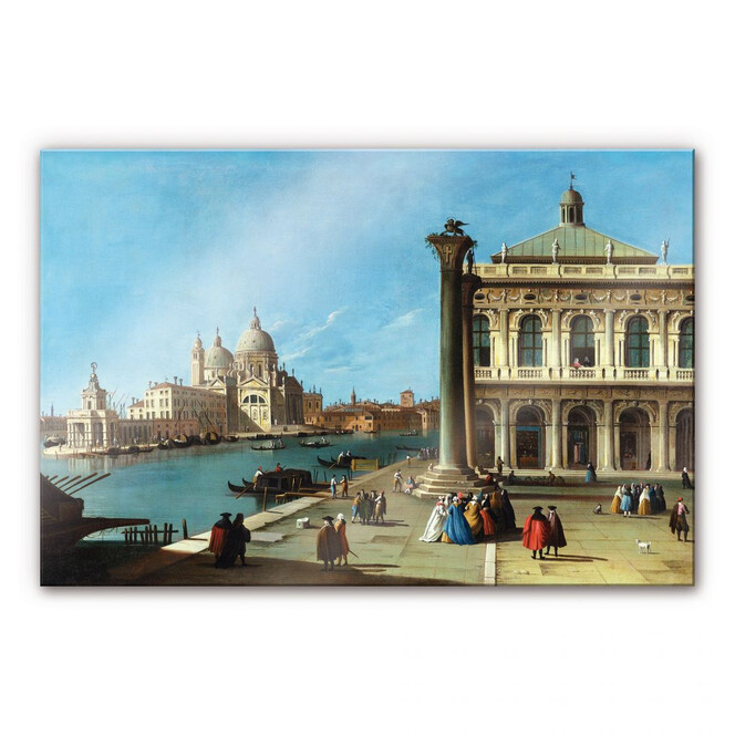 Acrylglasbild Canaletto - Die Einfahrt zum Canal Grande