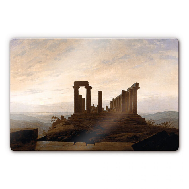 Glasbild Friedrich - Der Junotempel in Agrigent