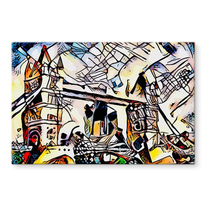 Glasbild Zamart - Kandinsky trifft London