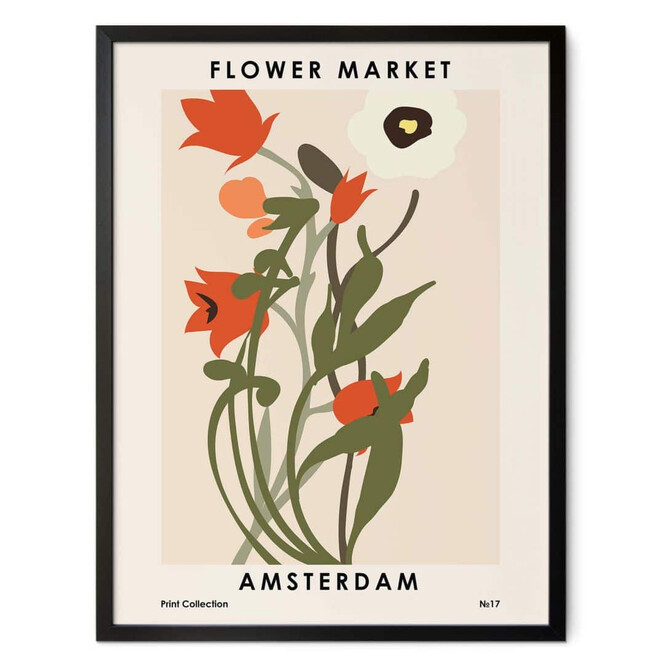 Poster Anastasiya - Flower Market Amsterdam