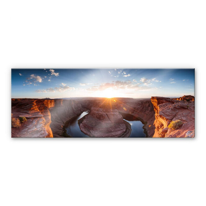 Acrylglasbild Colombo - Das Horsebound am Colorado River - Panorama