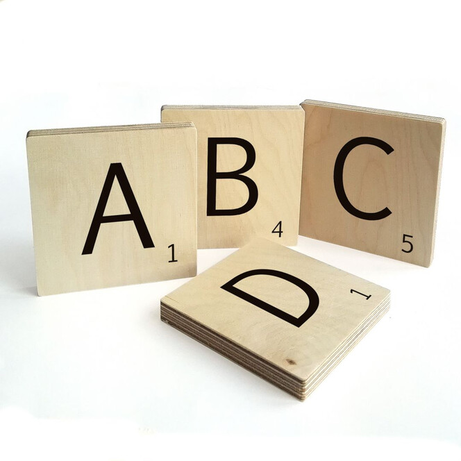 Holzbuchstaben Buchstabensteine