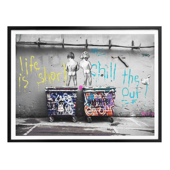 Poster Banksy - Life is short