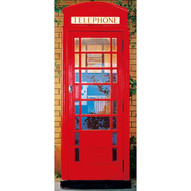 Door Decor Telephone Box - 86x200cm - Bild 1