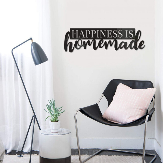 Acrylbuchstaben Happiness is homemade