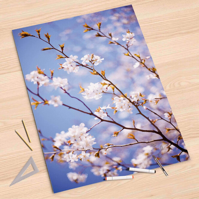 Folienbogen (80x120cm) - Apple Blossoms- Bild 1