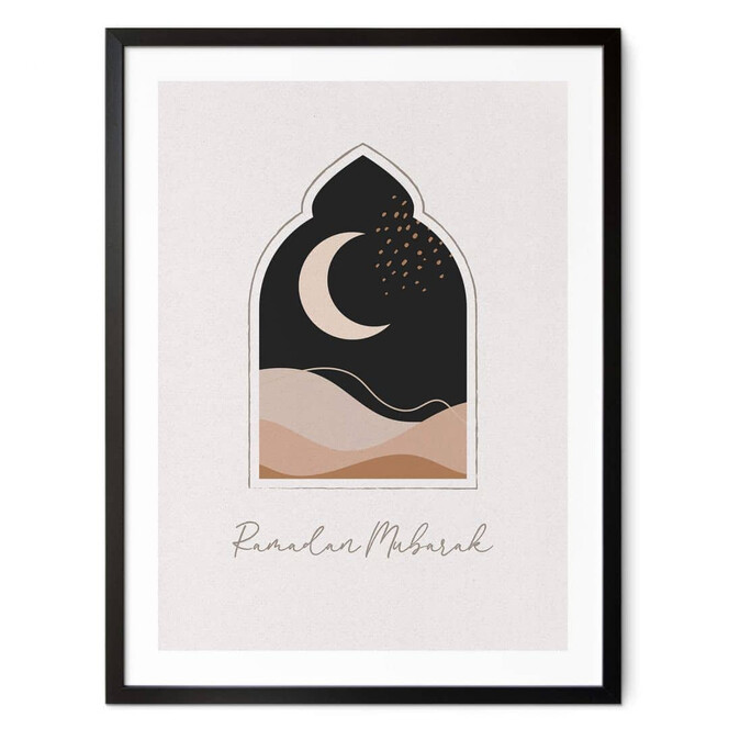 Poster Ramadan Mubarak Mondsichel
