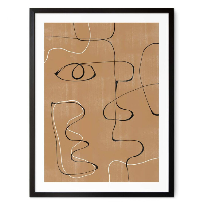 Poster The Miuus Studio - Abstraktes Gesicht