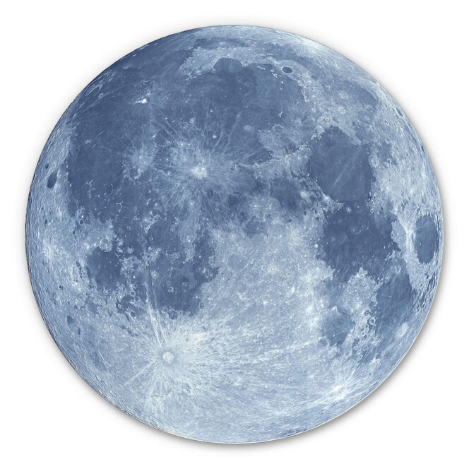 Alu-Dibond Moon Complete - Rund