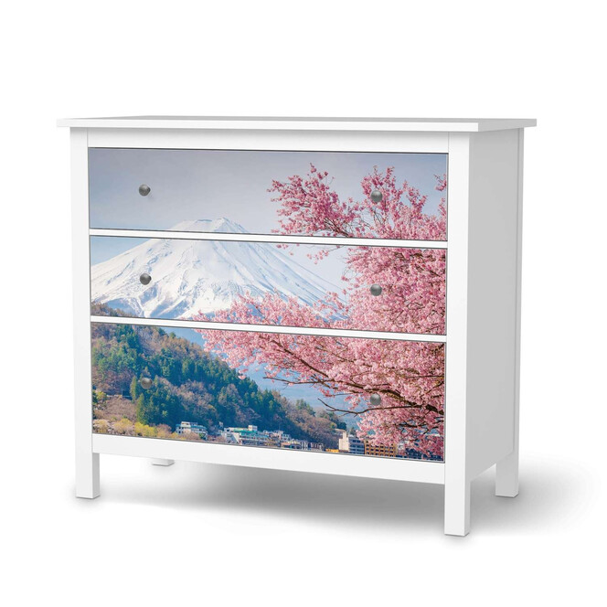 Möbelfolie IKEA Hemnes Kommode 3 Schubladen - Mount Fuji- Bild 1