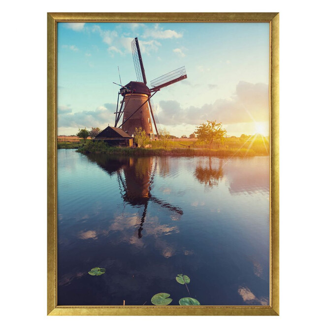 Poster Holländische Windmühle