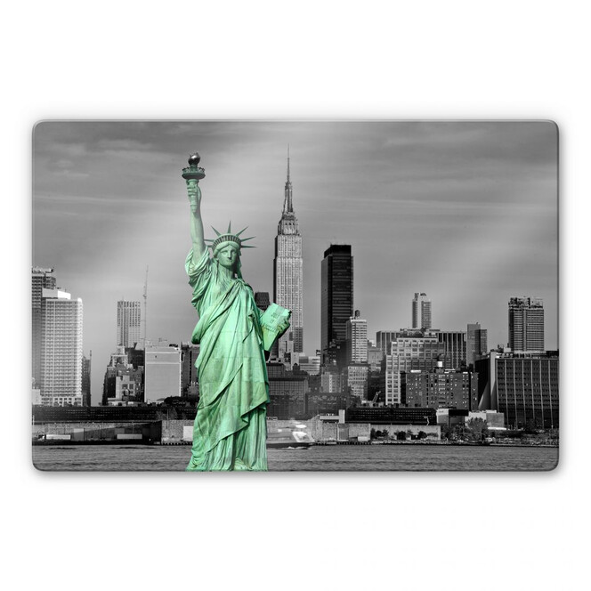 Glasbild Statue of Liberty