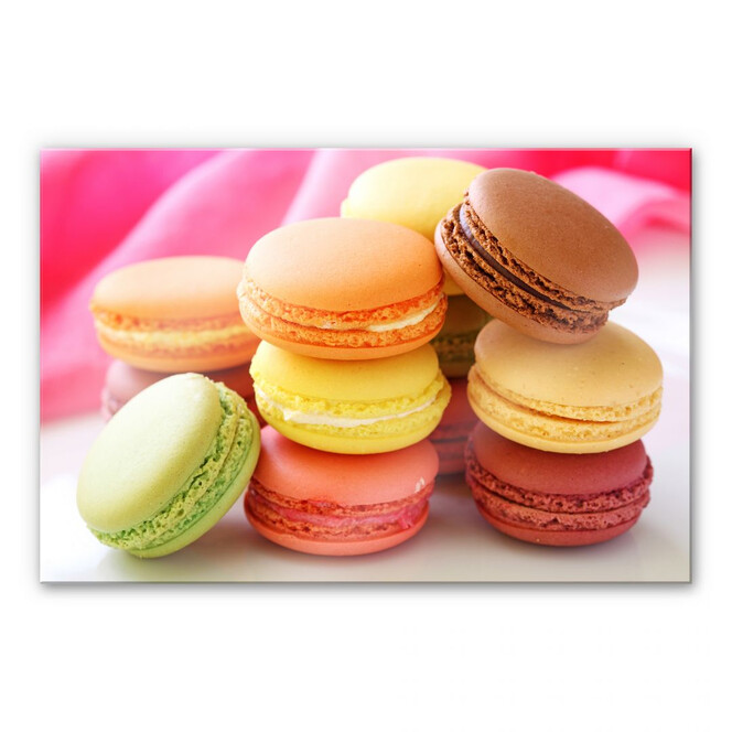Acrylglasbild Sweet Macarons