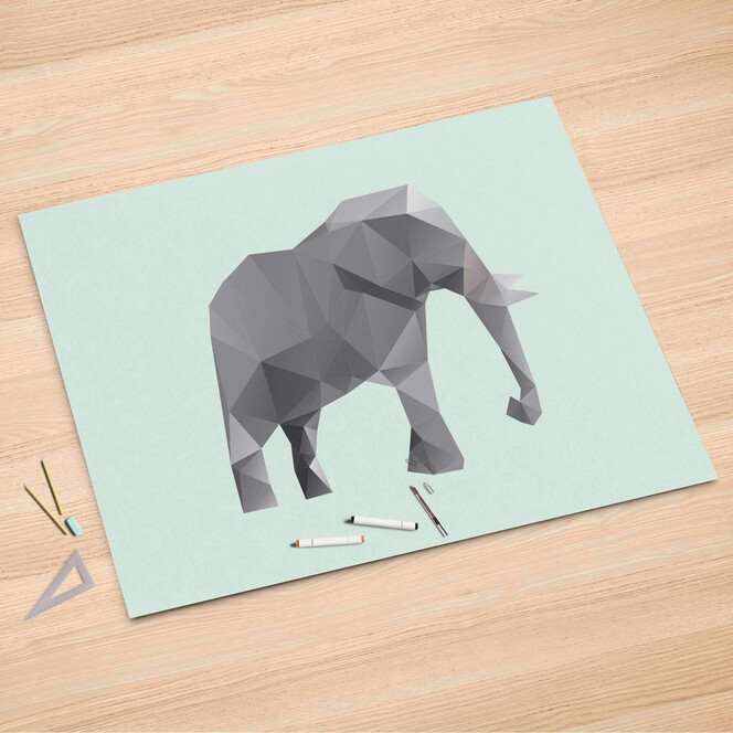 Folienbogen (150x100cm) - Origami Elephant- Bild 1