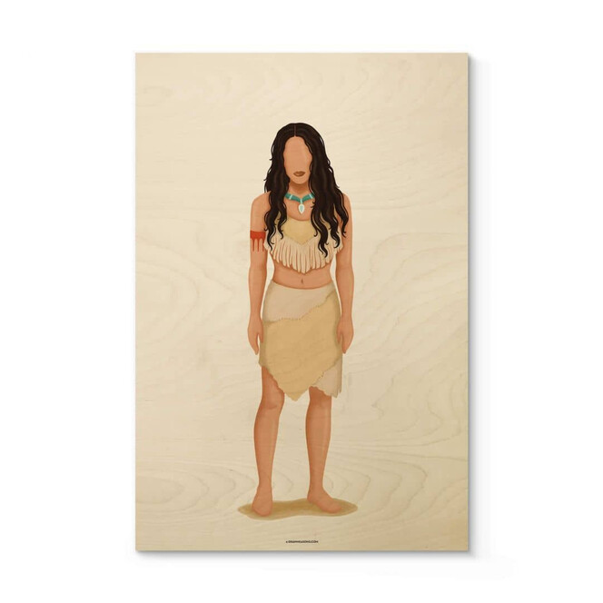 Holzbild Tohmé - Pocahontas
