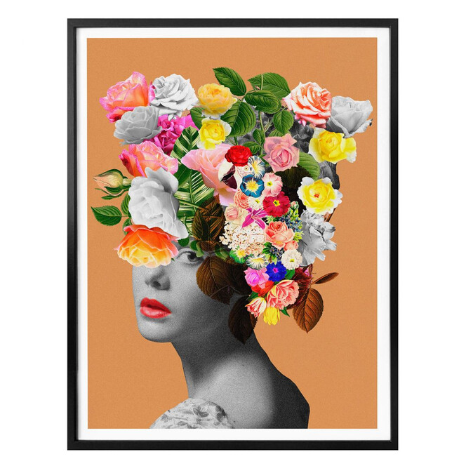 Poster Frida Floral Studio - Orange Lady
