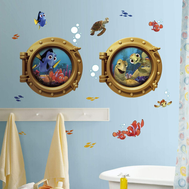Wandsticker Disney Findet Nemo - Maxi Set Bullaugen 19-teilig - Bild 1