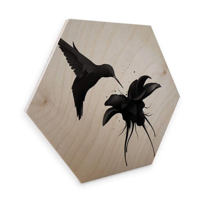 Hexagon - Holz Birke-Furnier Ireland - Chorum - Kolibri