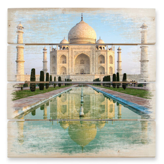 Holzbild Taj Mahal