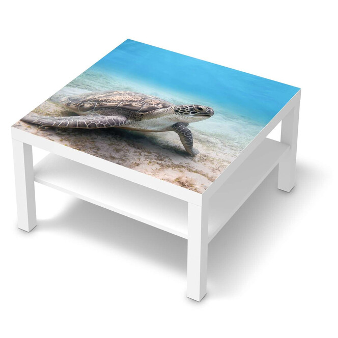 Möbelfolie IKEA Lack Tisch 78x78cm - Green Sea Turtle- Bild 1