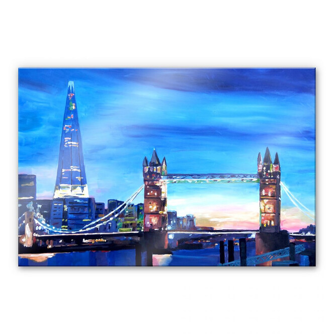 Acrylglasbild Bleichner - London Tower Bridge und The Shard