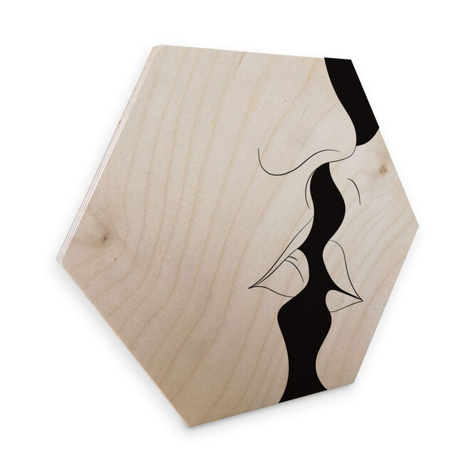 Hexagon - Holz Birke-Furnier Nordic Creators - White Kiss
