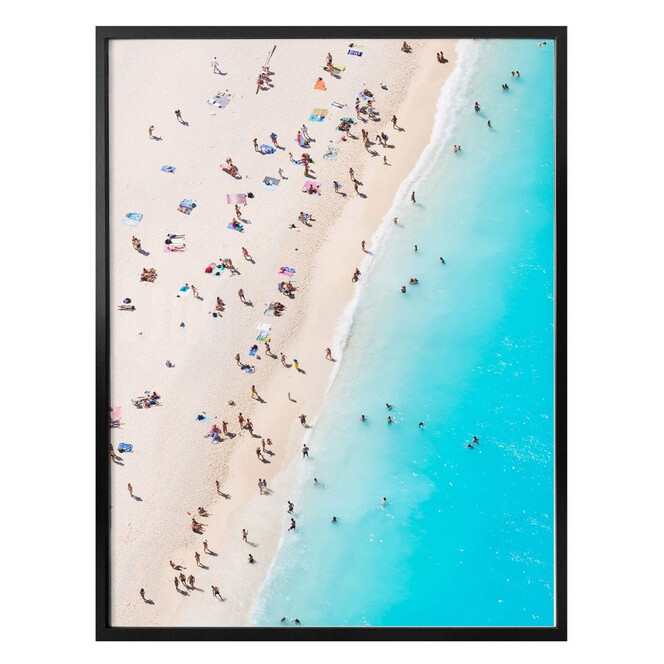 Poster Colombo - Strandtreiben auf Zakynthos